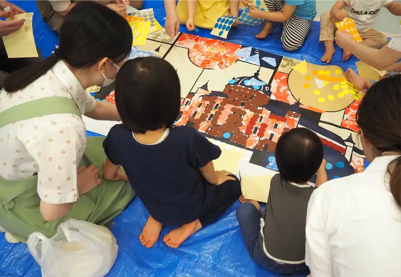 ゆうてまち保育園・クローバー保育園のワークショップの様子（9/29・3枚目）