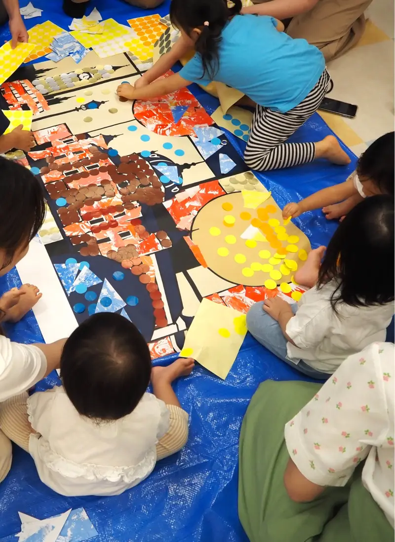 ゆうてまち保育園・クローバー保育園のワークショップの様子（9/29・4枚目）