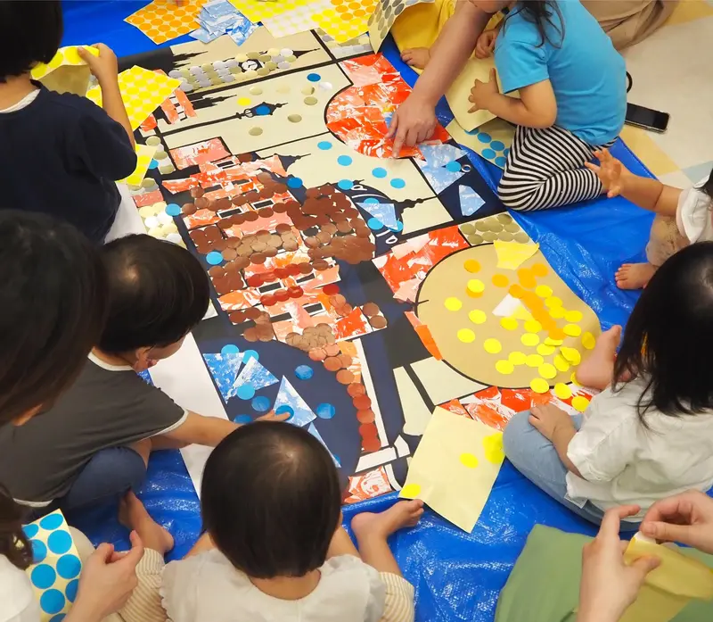 ゆうてまち保育園・クローバー保育園のワークショップの様子（9/29・5枚目）