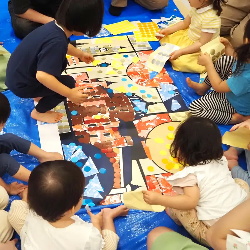ゆうてまち保育園・クローバー保育園のワークショップの様子（9/29・6枚目）