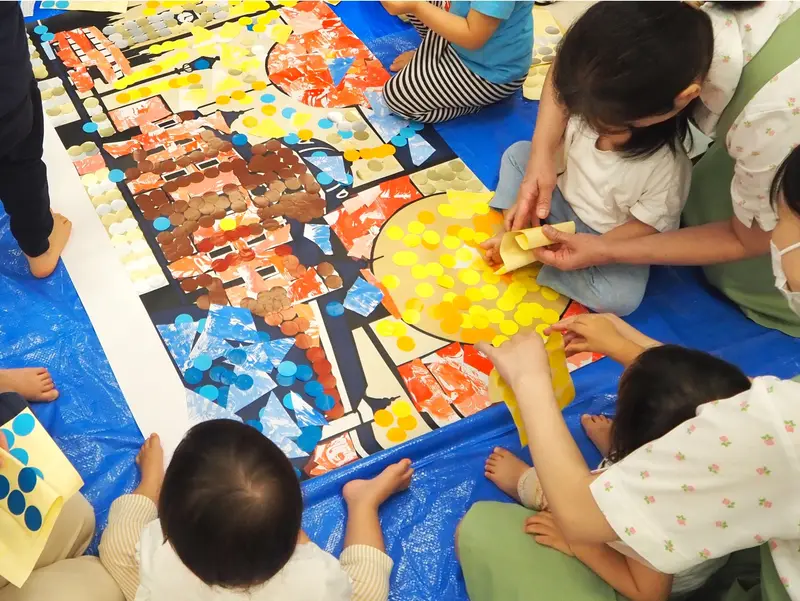 ゆうてまち保育園・クローバー保育園のワークショップの様子（9/29・7枚目）